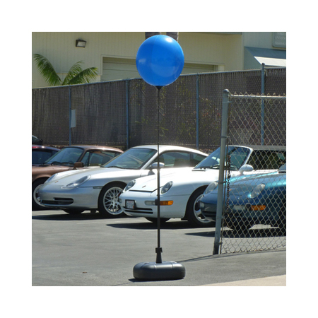 CAR DEALER DEPOT Reusable Balloon Ground Pole Kit W/ Water Base: Red, White, Blue 545-RWB